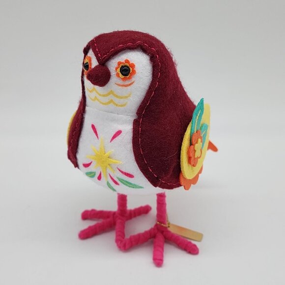 Handmade Colorful Felt Bird With Embroidered Details & Felt Flowers Target 2023 - Picture 1 of 9